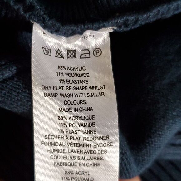 French Connection Tunic Turtleneck Sweater in Deep Teal Size 2XL - Picture 11 of 12